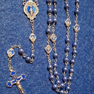 Blue Miraculous Rosary